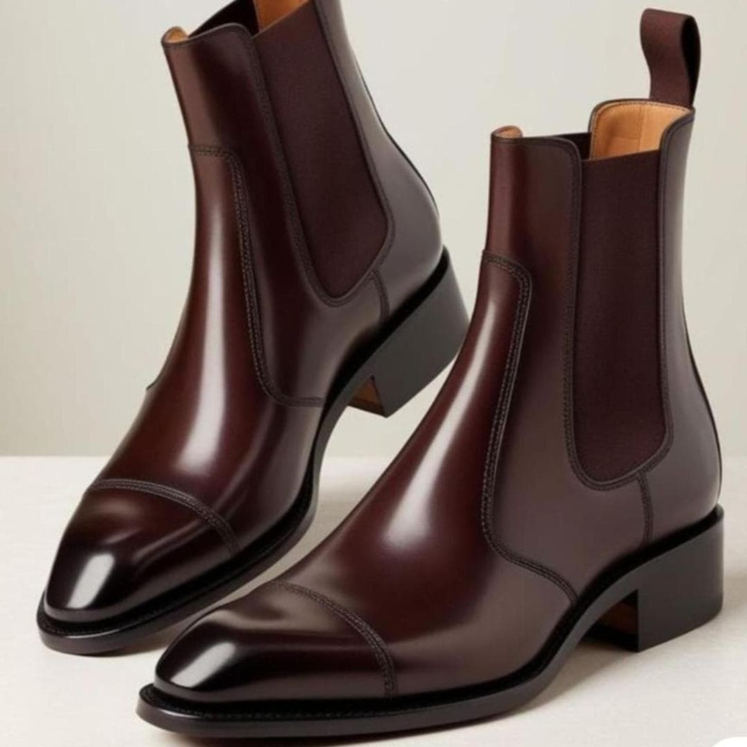 Hand cutting leather