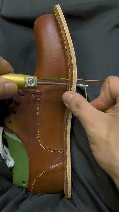 Stitching the sole